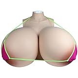 Oppaionaho Silikon Brustplatte Riesige S Cup Brustformen für Crossdresser, große Titten ZZZ Cup Realistische Fake Brüste für Drag Queen Ladyboy TG (#2, ZZZ Cup)