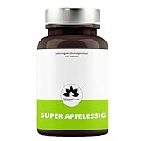 Apfelessig Kapseln hochdosiert - 1000 mg pro Tag organischer Apfelessig - 180 vergane Apple cider vinegar Kapseln von VitaminF