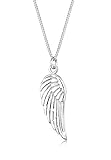 Elli Halskette Damen Flügel Anhänger Engel Symbol Boho Trend in 925 Sterling Silb