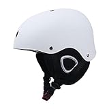 SUICRA Skihelme Skiing Helmet Breathable Soft Liner Ski Helmet Safety Protection Outdoor Helmet (Color : White, Size : M)