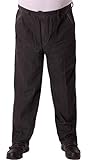 FASHION YOU WANT Herren Senioren Jeans Schlupfhose für Opas mit rundum Gummizug und Seitentaschen (54 (XXL), Jeans schwarz)