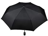 ISO TRADE Taschenschirm Auf-Zu Automatik 110cm Mini Regenschirm Winddicht schwarz 3406