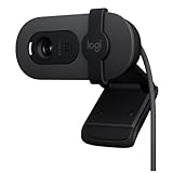 Logitech Brio 100 Full HD 1080p Webcam mit Privacy Cover Mikrofon - Schw