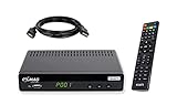 COMAG SL65T2 DVB-T2 Receiver, Freenet TV (Private Sender in Full-HD), PVR Ready, Digital, Full-HD 1080p, HDMI, SCART, Mediaplayer, USB 2.0, 12V tauglich, 1,5m HDMI Kab