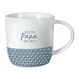 Grafik-Werkstatt Kaffeetasse mit Spruch 300 ml Porzellan Tasse Bester Papa der W