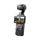 DJI Osmo Pocket 3, Vlogging-Kamera mit 1-Zoll-CMOS und 4K/120 fps Video, 3-Achsen-Stabilisierung, schnelles Scharfstellen, Gesichts-/Objektverfolgung, kleine Videokamera für Fotografie, YouTub