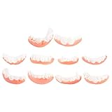 WRITWAA 10st Halloween-zahnersatz Gefälscht Scherzen Kostüm Zahnersatz Lächeln Gummi Falsche Zähne Cosplay-zahnersatz Zahnbürste Halloween-animatronik Reißzähne Bleaching