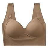 SUICRA Damen-BHS Seamless Bra for Women Push Up Bra Crop Top Female Comfort Strap V-Neck Tanks Bra Non-Wire Underwear Sports Lingerie I