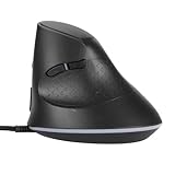 ASHATA Kabelgebundene Vertikale Maus, Ergonomische Optische USB Maus mit 6 Einstellbaren DPI und 7 Programmierbaren Tasten, Vertikale RGB Gaming Mäuse mit Kabel für Laptop PC Desktop