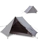 OneTigris HILLRIDGE Ultraleicht Zelt 1 2 Personen wasserdicht 3000 mm 3 Jahreszeiten Campingzelt Doppelschicht Moskitoschutz Kleines Packmaß für Camping Wandern Outdoor(1,2 kg)