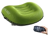 TREKOLOGY Aluft 2.0 Ultralight aufblasbares Reise Camping Kissen, komprimierbar, kompakt, aufblasbar, Komfortables, ergonomisches Kissen für Nacken & Lumbalstü