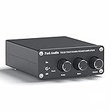 Fosi Audio TB10A 2 Kanal Stereo Audio Verstärker Empfänger Mini Hi-Fi Class D Vollverstärker 2.0CH für Heimlautsprecher 100W x2 mit Bass- und Höhenregler TPA3116