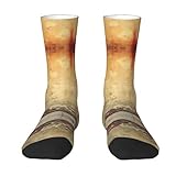 Modische Vintage-Socken, weich, gemütlich, Stiefel, Socken, Geschenk für Damen und Herren, Laufsocken, Weiss/opulenter Garten, Einheitsgr��