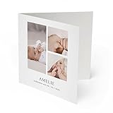 (30 x) Geburtskarten Danksagungskarten Geburt Baby Karte Dankeskarte Mädchen Jungen - Collag