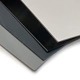 PVC Kunststoffplatte 2000x1000 mm - 1 Stück - seidenmatte PVC Platte, porenlos glatte Oberfläche - Kunststoffplatte 1mm hellgrau (RAL 7004) - leicht flexibel - (1 Stück - 200x100cm, 1mm hellgrau)