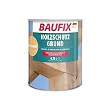 BAUFIX Holzschutz-Grund transparent, 0.75 Liter, Holzpflege, für außen, Holzgrundierung gegen Bläue und Pilze, gute Haftung für w