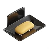 Raumsparende Design Wasserablauf Kostenloses Stanzen Schwammhalter (Black)