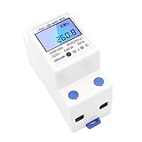 SHINEOFI 220V Mini Energiewähler Mit LCD Display Für Hutschiene Multifunktionaler Stromzähler Für Präzise Stromverbrauchsmessung