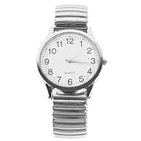 WOFASHPURET 1 STK Anschauen Silberne Uhr Stretch-Armbänder Übungsuhr Stilvoll Outdoor Uhr zeitschaltuhren für draußen Digitaluhr Geschenke Robuste Armbanduhr Q