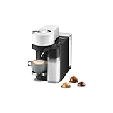 De'Longhi Nespresso Vertuo Lattissima ENV300.W, Kaffeekapselmaschine mit Automatischem Milchaufschäumsystem, 5 Tassengrößen, 3 Milch-Rezepte, Einfache Bedienung, Mattweiß