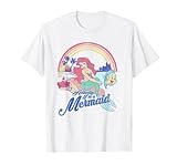 Disney Little Mermaid Pastel Rainbow Retro T-S