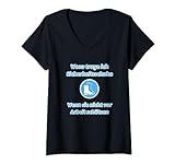 Witziges Humor Arbeitssicherheitsschuhe Handwerker Heimwerk T-Shirt mit V