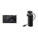 Sony RX100 VII | Premium Bridge-Kamera (1,0-Typ-Sensor, 24-200 mm F2.8-4.5 Zeiss-Objektiv, Autofokus zur Augenverfolgung für Mensch, 4K-Filmaufnahmen und neigbares Display) & VCT-SGR1 Handg
