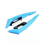 XNASU Upgrade Für Kawasaki ZXR400 ZZR ZZR1200 ZZR1400 ZZR250 ZZR400 ZZR600 Z800 ABS Front Verkleidung Flügel Seite Spoiler Aerodynamische Flügel(Light Blue)