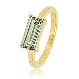 My Bendel - Schöner Goldener Ring mit grünem Stein- Stylischer Ringe für Damen - Bleibt schön und Verfärbt nicht - Stapeln Ringe - mit Luxuriösen Geschenkverpackung