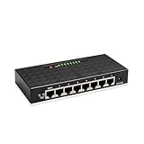 ALOUTSNOC 8-Port 1000 Mbit/s Gigabit-Netzwerk-Switch Ethernet Smart Switch Hochleistungs-RJ45-Hub-Internet-Splitter (Color : EU 8 Port 1000Mbps)
