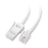 Cable Matters 3 m BT auf RJ11 Kabel (Telefonkabel für BT) in Weiß - 3