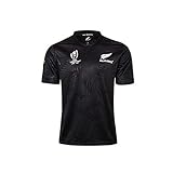 LAVATA Männer Rugby Jersey Fußballbekleidung The New Zealand All Blacks Uniform Unisex Rugby Fans T-Shirts Print Top Kurzarm Für M