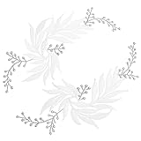 Bestickte Jeans Blume Bestickte Patches DIY Handwerk: 2 Stück Blume Eisen auf Patches Applique Floral Applique Nähen Auf Dekorative Patches für Kleidung Jacken Hüte Taschen Hochzeit Dek