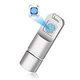 Fingerabdruck-USB3.0-Flash-Laufwerk verschlüsselter 256G Speicherstick Pen Zip Drive Biometrischer Sicherheitsschutz Thumb Drive für PC Smartphone Laptop