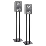 Duronic SPS1022/80 Lautsprecherständer – 80 cm hoch – mit Sand – Kegel zur Reduzierung von Vibrationen – universelle Kompatibilität mit Lautsprechern HiFi/Stereo/Heimkino 5.1