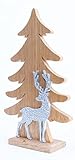 Trend Line Deko Holztannenbaum 15,5x5x26 cm Holz Weihnachten Xmas F