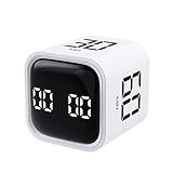 Pomodoro Cube Timer | Digitaler Küchentimer Mit Visueller LED Anzeige | Typ-C Lade Countdown Timer Für Kochen/Besprechung/Klassenzimmer/Studium/Übung
