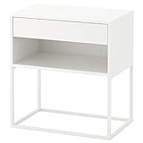 Ikea VIKHAMMER Nachttisch, 60 x 39 cm, weiß