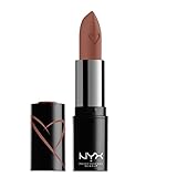 NYX Professional Makeup Lippenstift mit Satin-Finish und ultra-gesättigter Farbe, Shout Loud Satin Lipstick, Cali (Nude)
