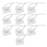 WYAN Selbstklebende Kabelclips-10 Stück Kabelbinderhalter,Verstellbare Kabelschellen, Rohrschellen,für Kabelmanagement Hause und Bü