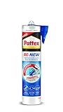 Pattex 2589876 Silikon-Kartusche weiß für Fliesen und Sanitär, erneuert Versiegelungen, einfach zu bedienen, 1 x 280 ml, 280