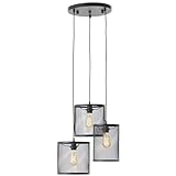 Brilliant Lampe Maze dekorative Pendelleuchte 3-flammig Rondell schwarz schwarz 3x A60, E27, 60 W