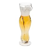 Sexy Bierglas - Weizenglas - Frauentorso Form - Glas 26 cm hoch - 0,5 Liter -/- 500