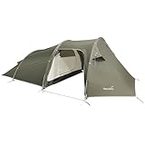 Skandika Trekkingzelt Oteren | Camping Zelt für 3 Personen, Ultraleicht, kleines Packmaß, wasserdicht, 3000 mm Wassersäule, Zelte 3-4 Saison, Tunnelzelt | Trekking, Wandern, Angeln, O
