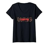 Cooles minimalistisches Totenkopf-Design für Herren und Damen, Grunge Stuff Hot Tee T-Shirt mit V