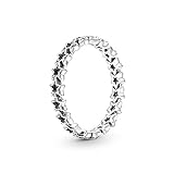 Pandora 190029C00 Ring Damen Band Asymmetrische Sterne Sterling-Silber 58
