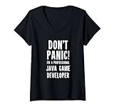Damen Java-Spieleentwickler T-Shirt mit V