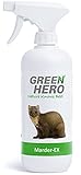 Green Hero Marder-EX Anti Marderspray 500ml Marderabwehr fürs Auto schnelles und effektives Marderabwehrspray, Marderschreck Auto Spray, zum Fernhalten von M