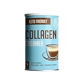 Diet-Food Collagen Coffe Creamer Kaffeeweißpulver Ketogene Kaffeecreme Keto Freundlich Bio Kokos Getränkepulver ohne Laktose und ohne Zusatz von Konservierungsstoffen 300g