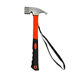 DOITOOL Hammer aus Stahl Zelthammer Stahlhammer mit TPR-Griff Hammer mit Stahlkopf Kopf aus Stahl Werkzeug